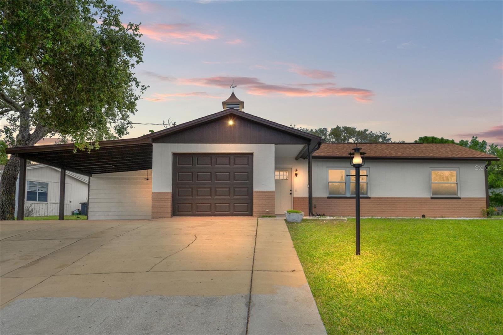 Twilight Front View of Home