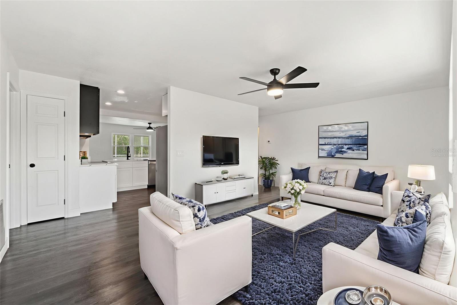 Virtually Staged Living Room