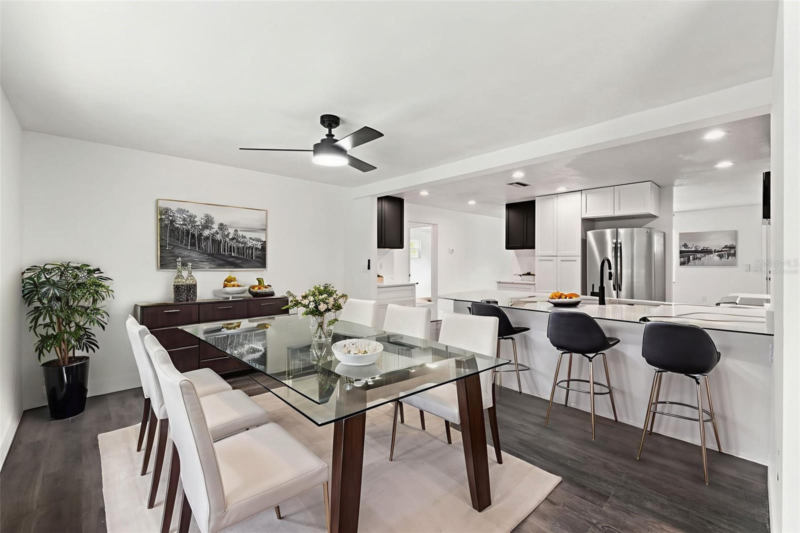 Virtually Staged Dining Room