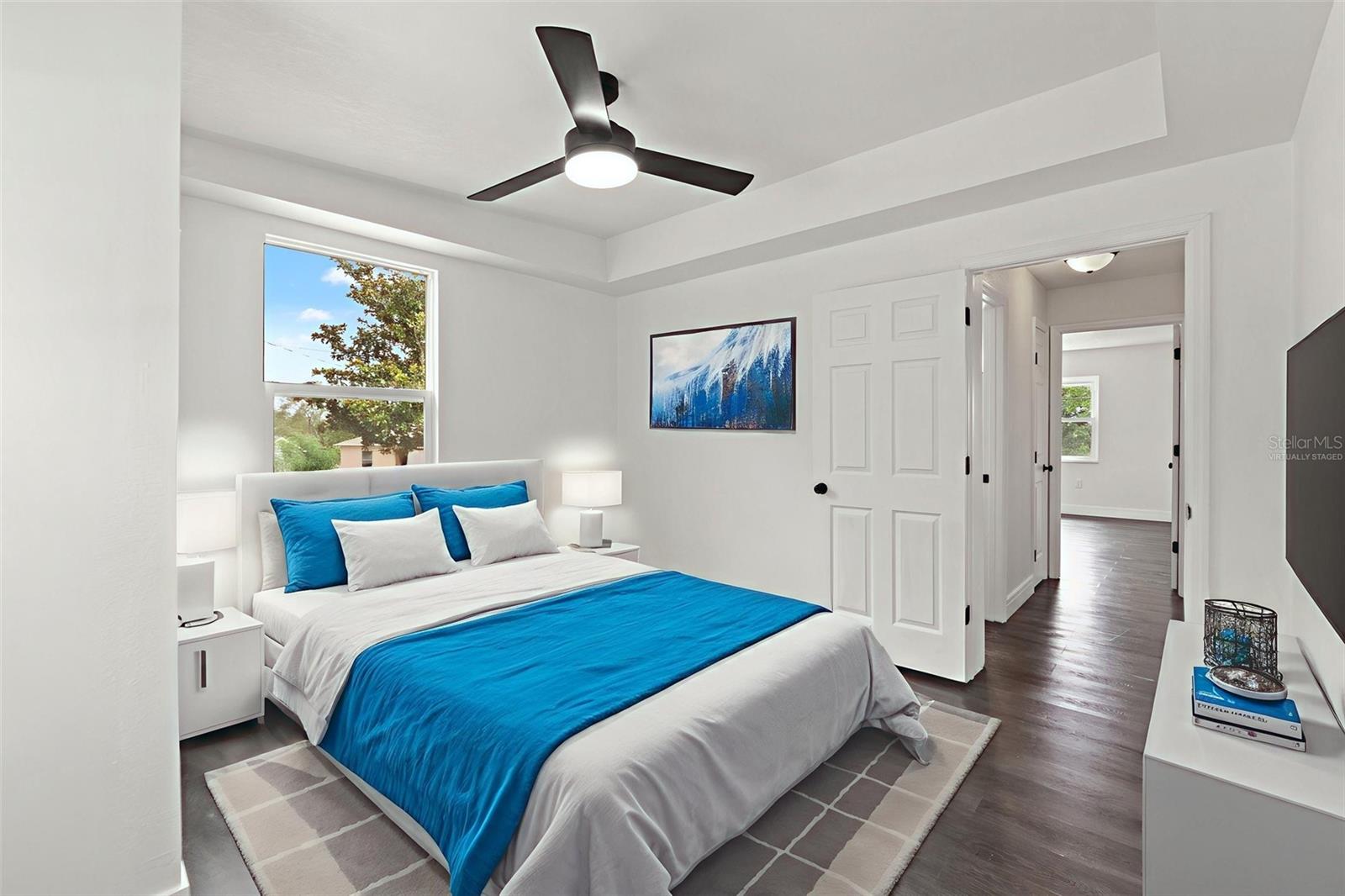 Virtually Staged Bedroom