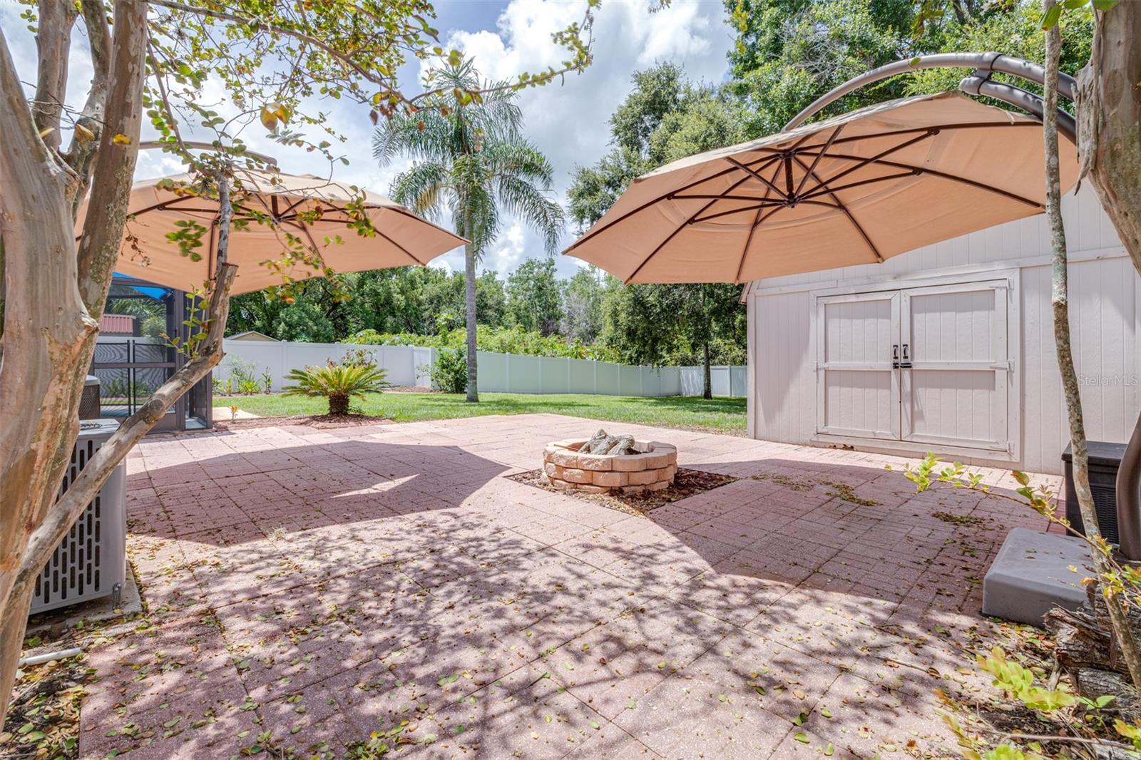 Custom Paver Patio with Fire Pit