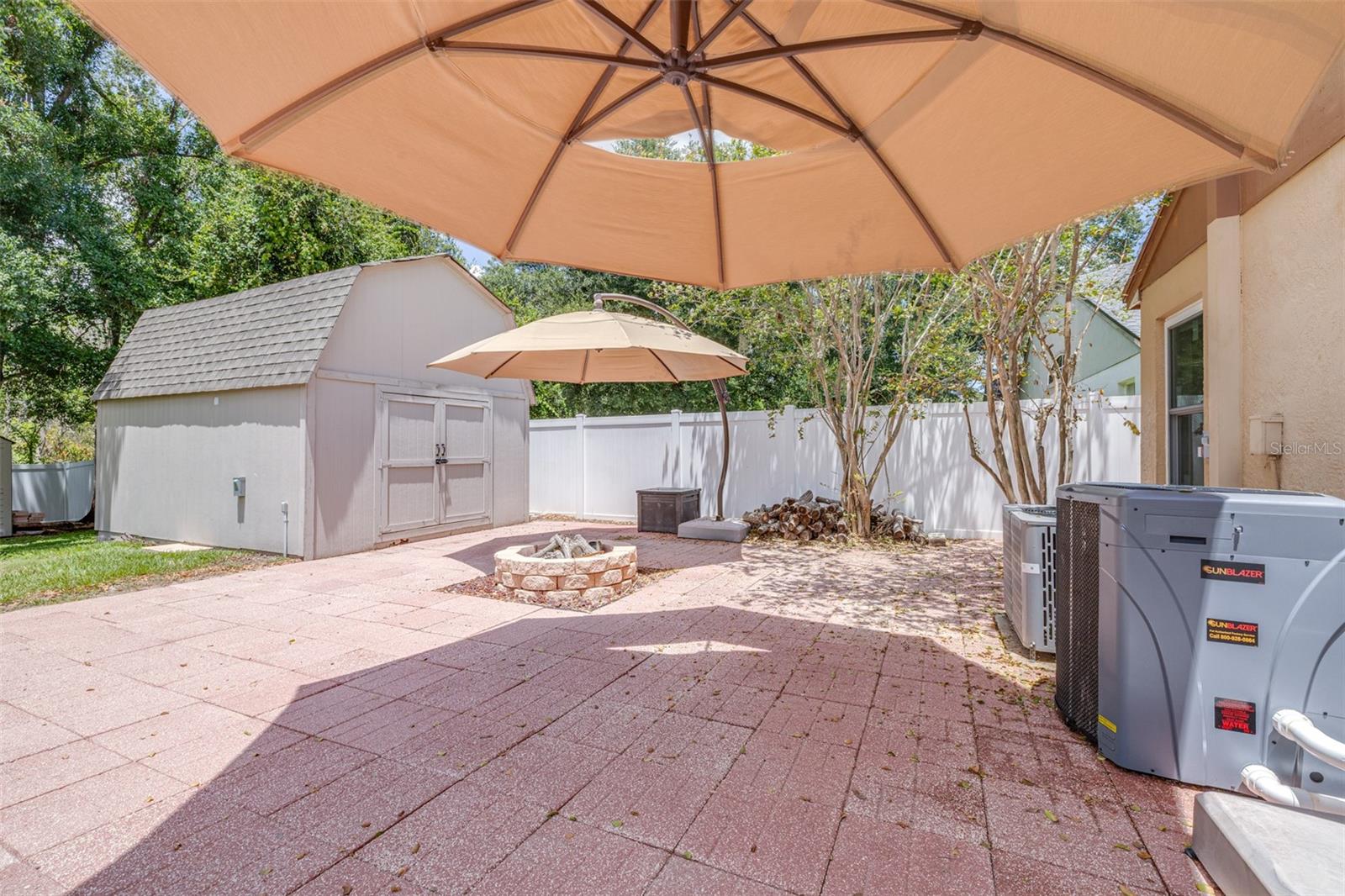 Custom Paver Patio with Fire Pit