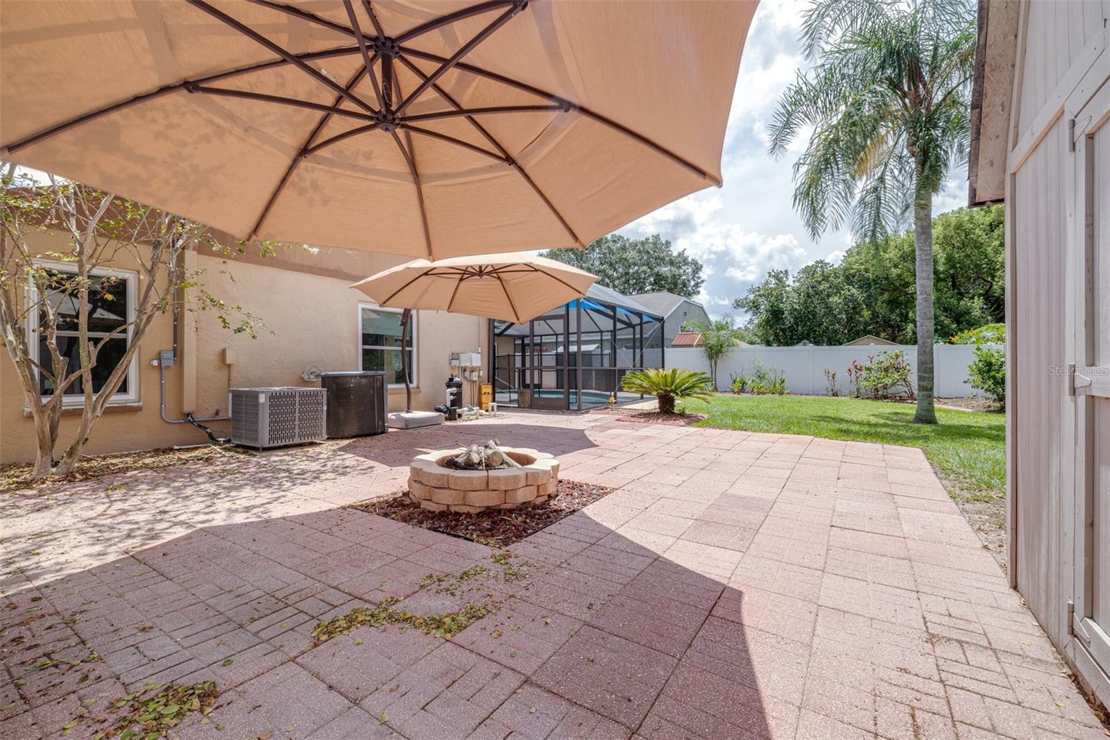 Custom Paver Patio with Fire Pit