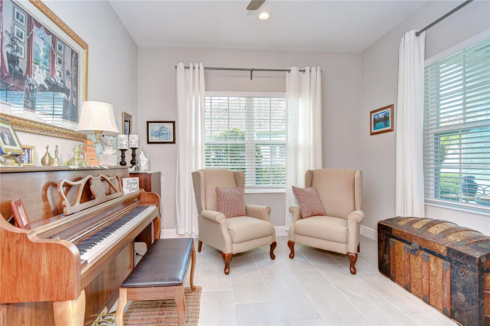 Front office with French doors!