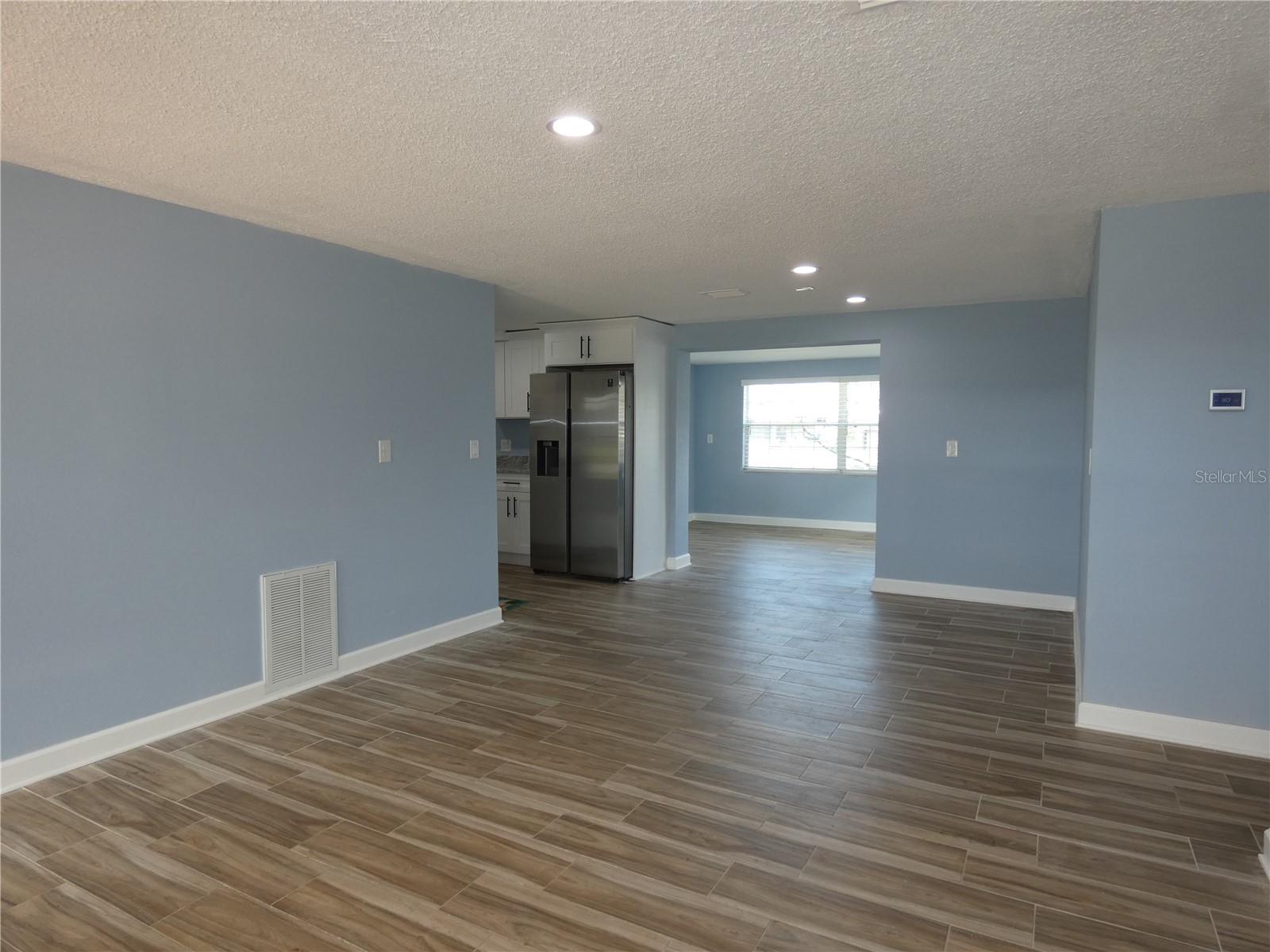 Living Room, dining room and then the bonus room flow together