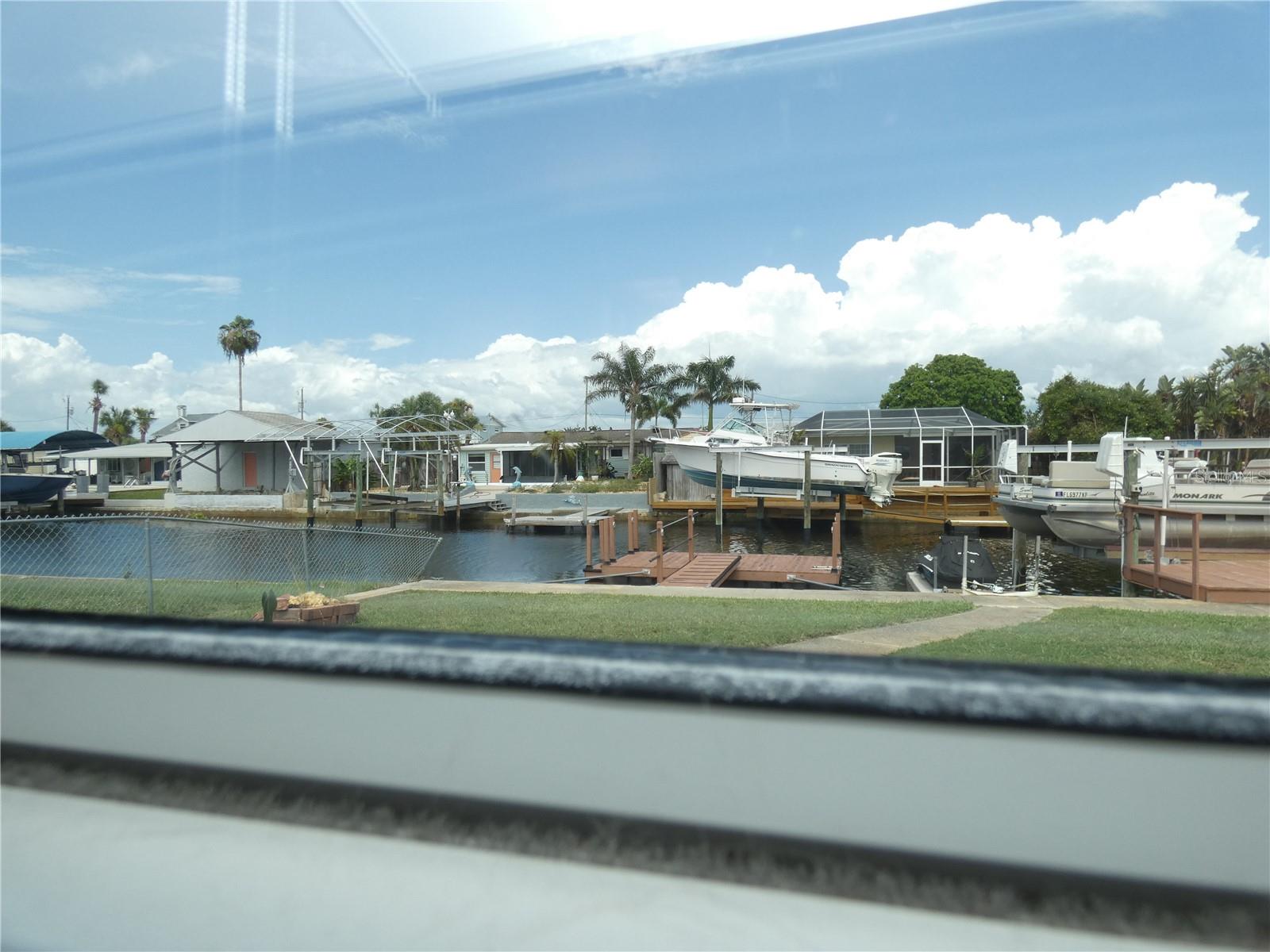 View out to the water from the bonus room and kitchen windows