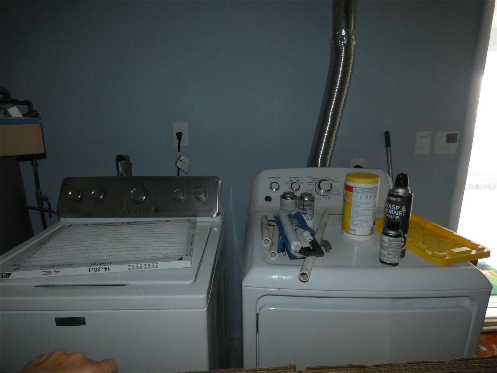 Washer and dryer included.