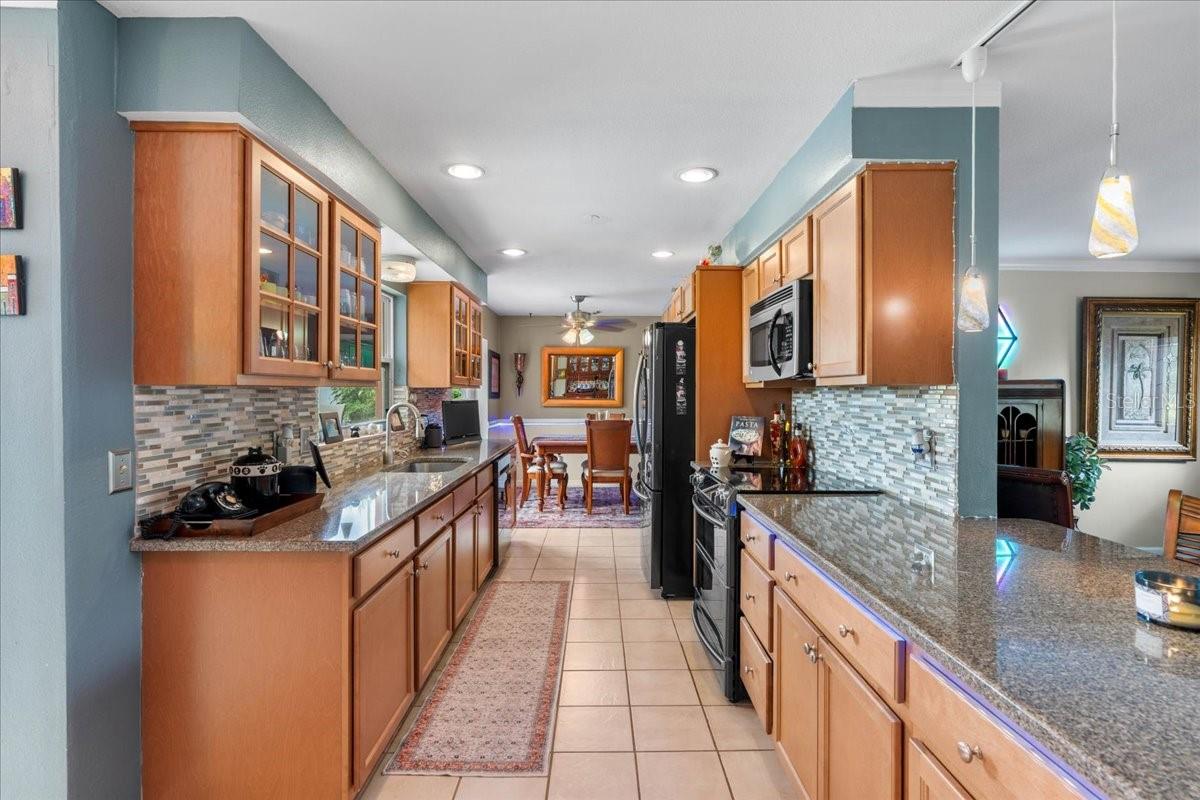 Plenty of cabinet and counter space