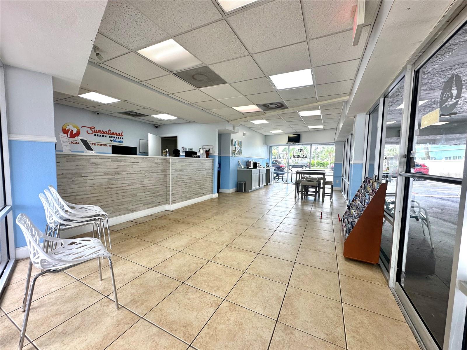 Front desk area