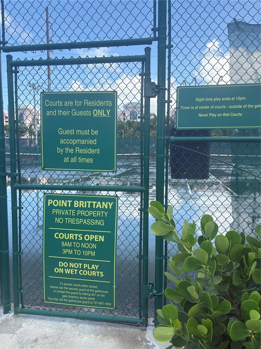 Tennis/Pickleball Court Guidelines