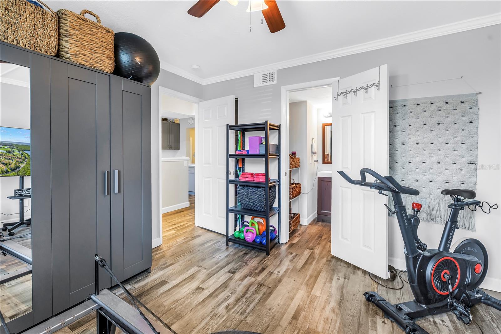 2nd Bedroom with private bathroom includes freestanding IKEA Wardrobes for extra storage