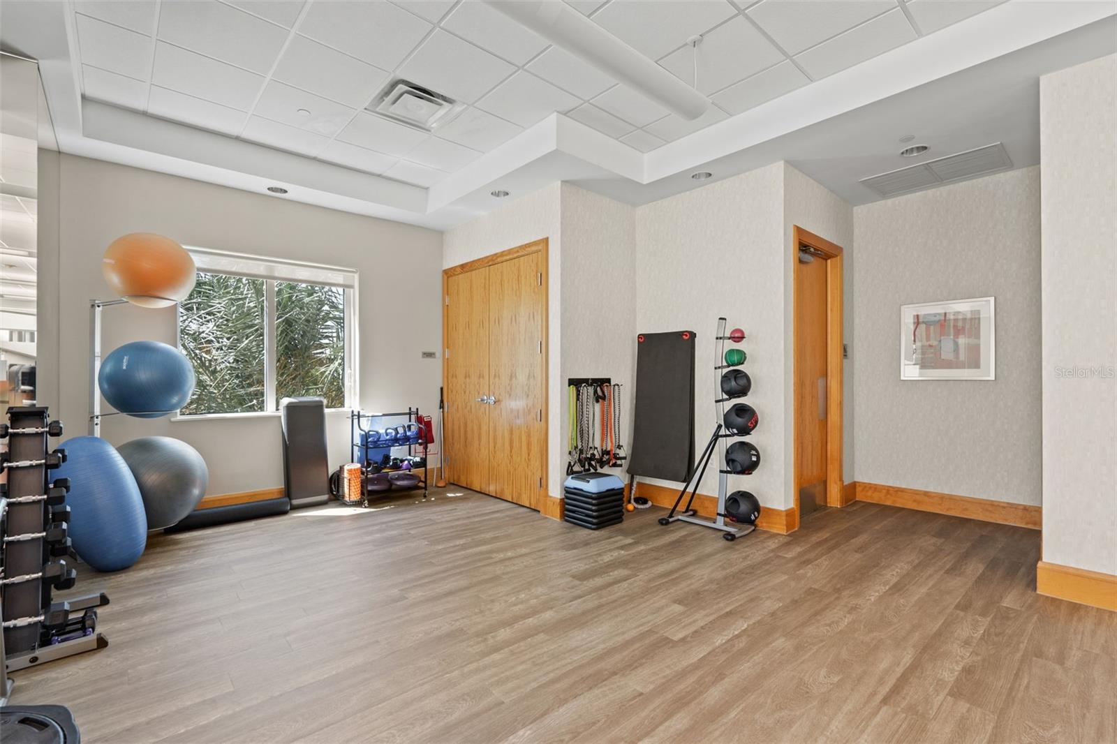 Fitness center.