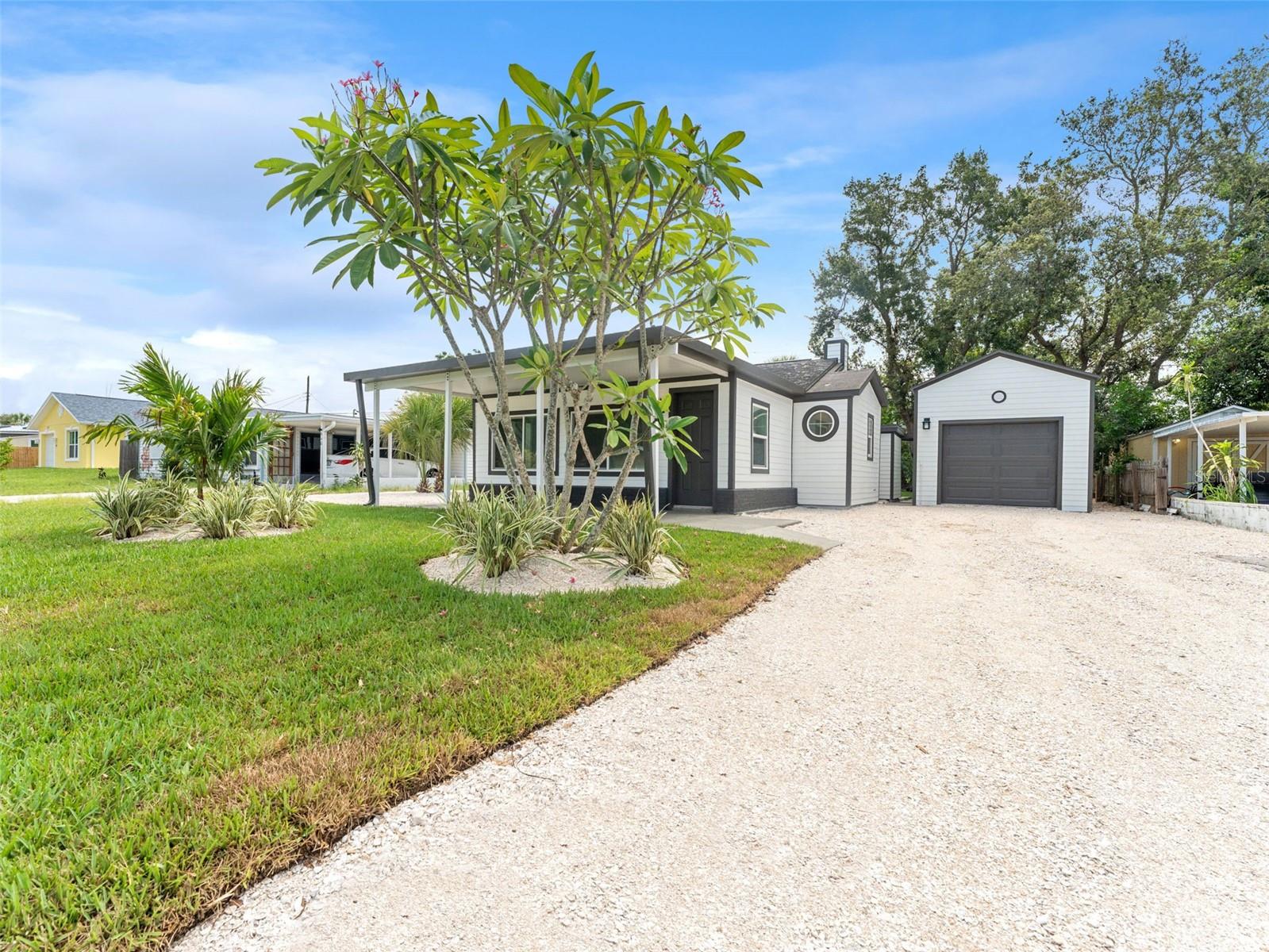 Front of house and driveway