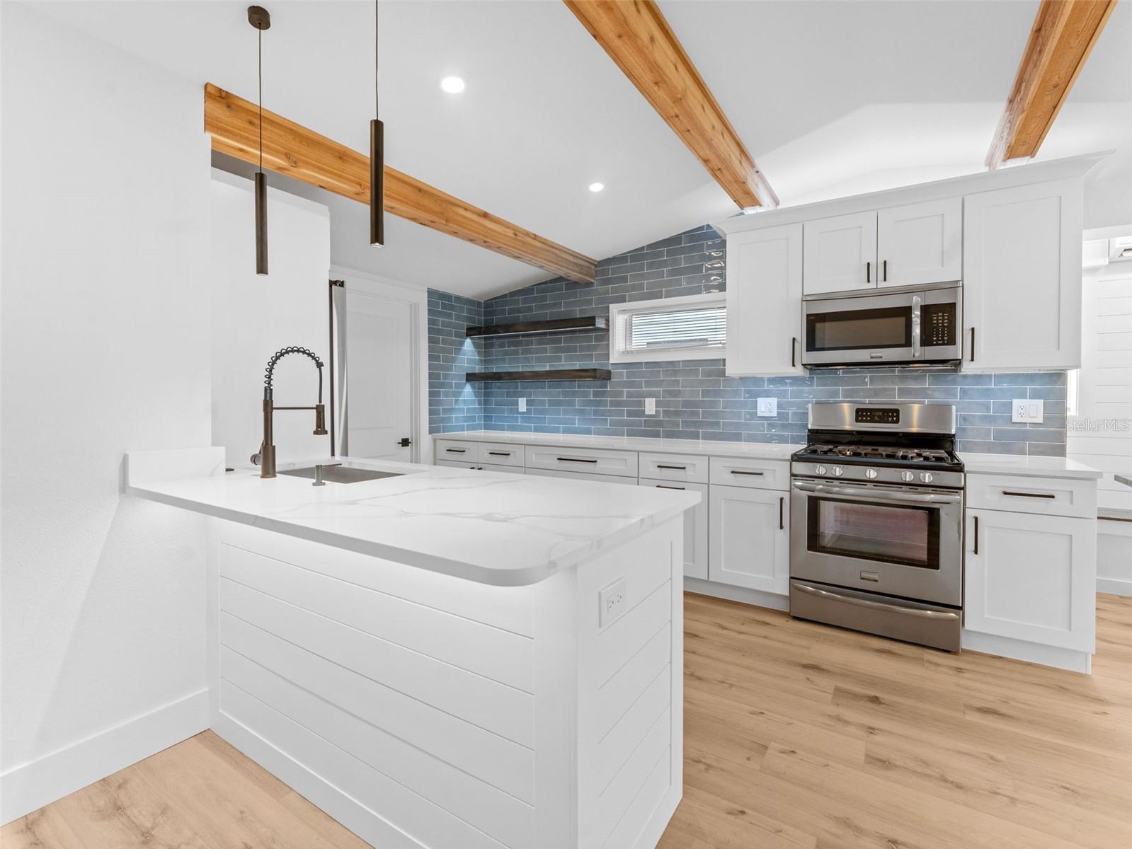 Kitchen with island