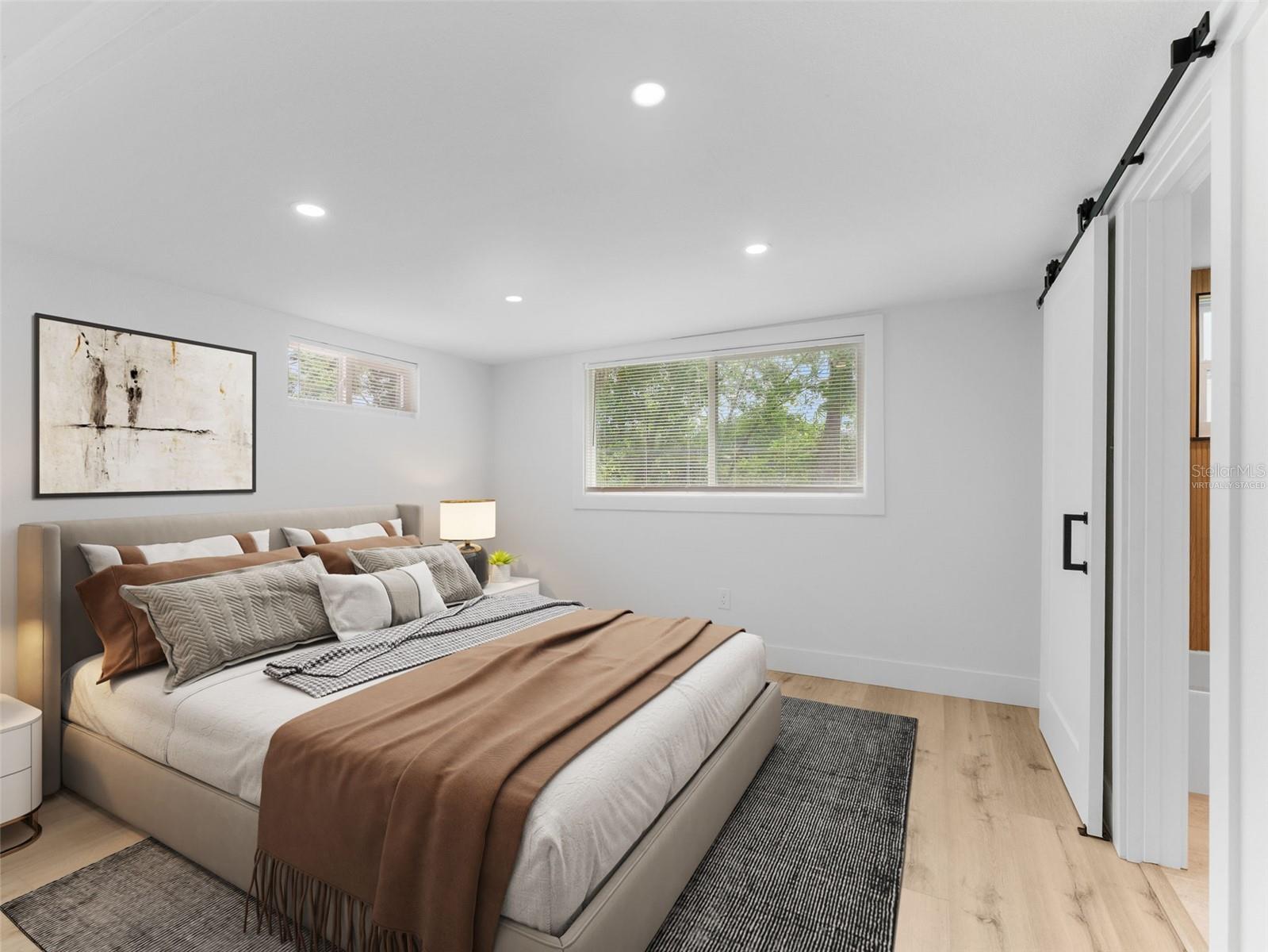 Virtually Staged Master Bedroom