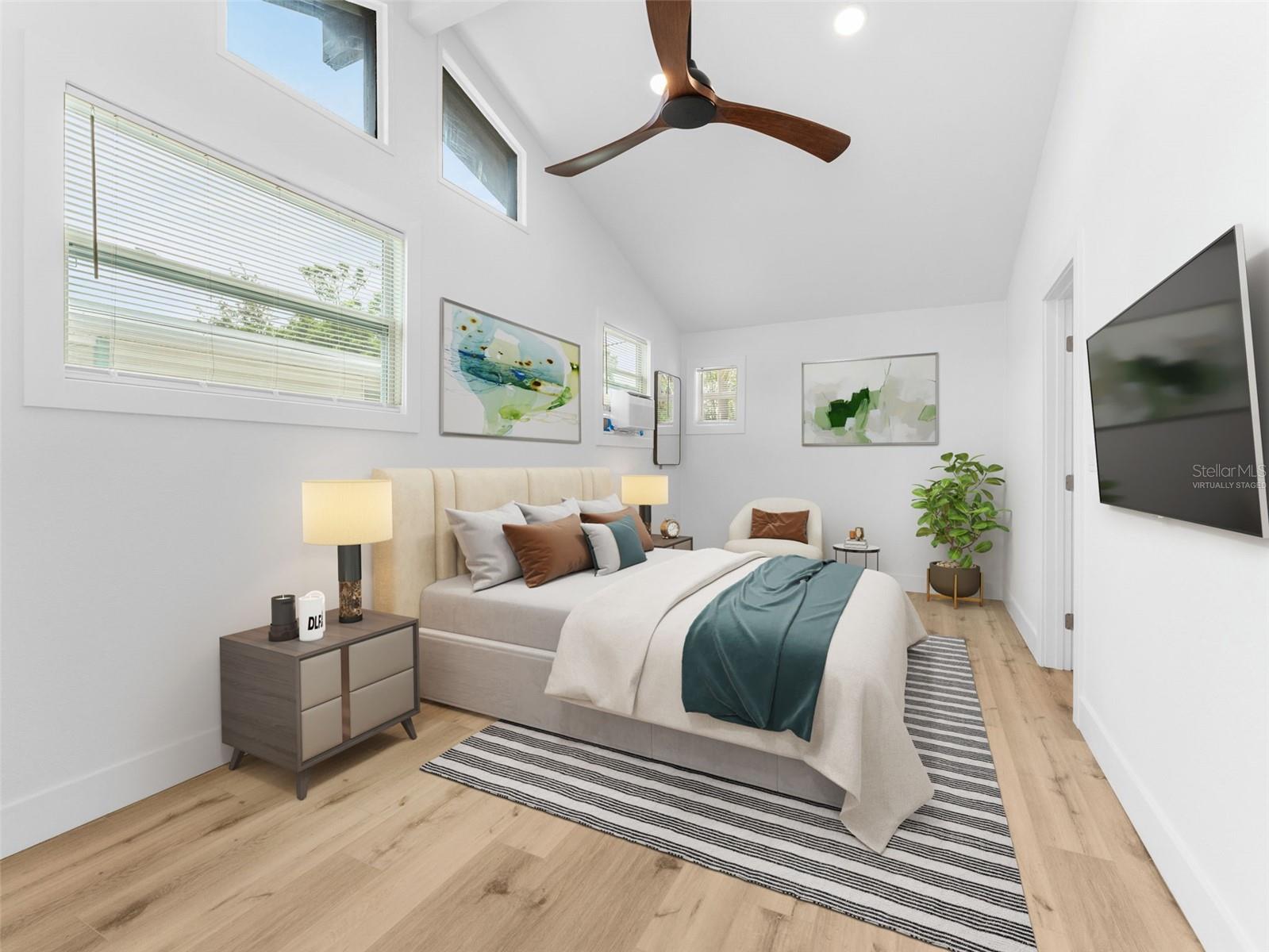 Virtually Staged Second Bedroom