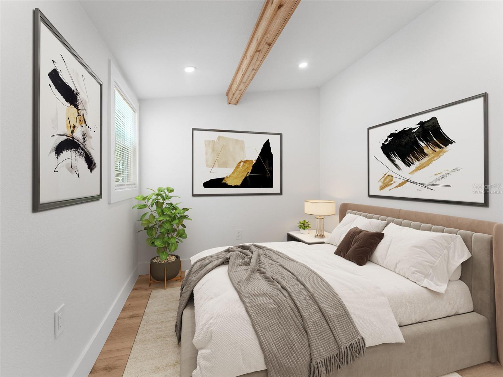 Virtually Staged Third Bedroom