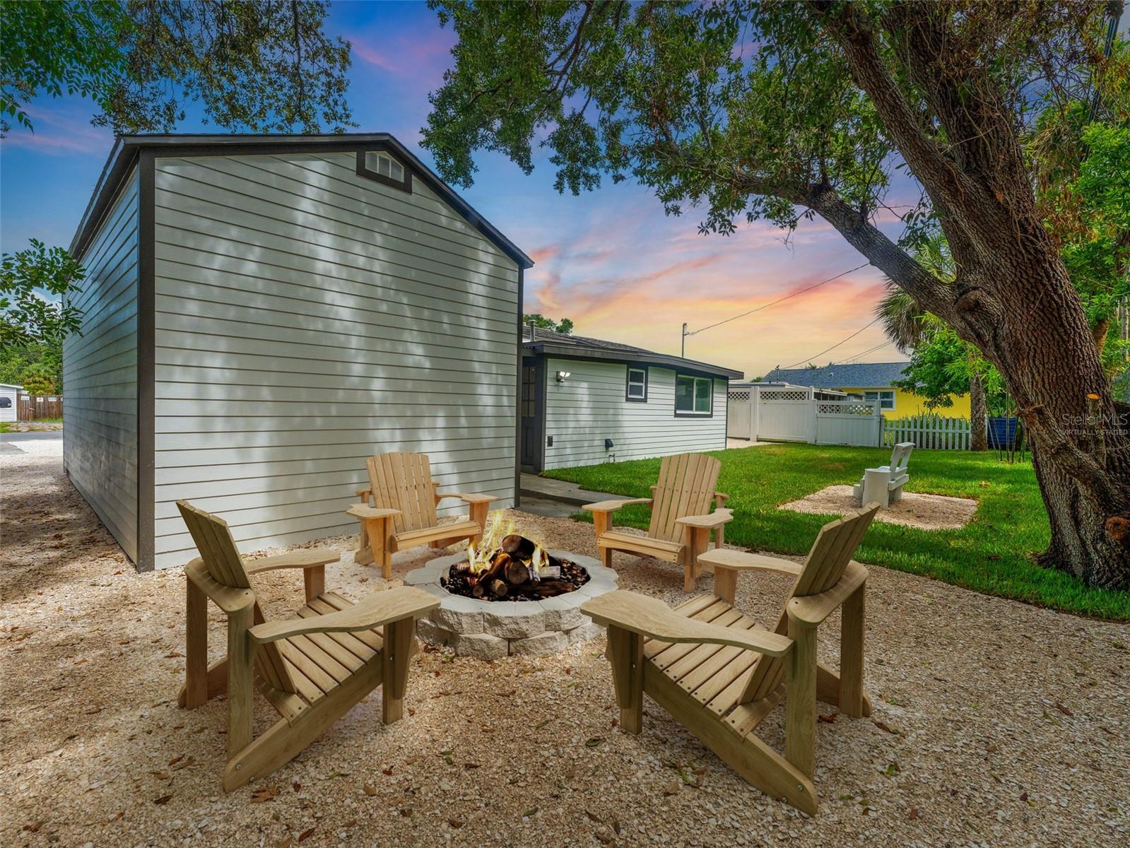 Virtually Staged Firepit