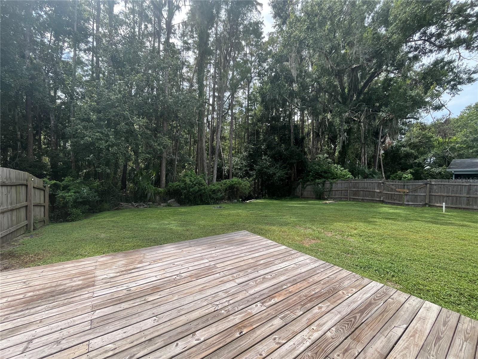 Backyard on a conservation