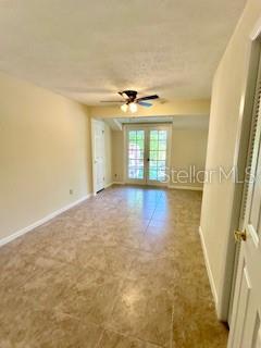 Second Bedroom seeing French doors