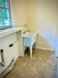 Laundry with New sink