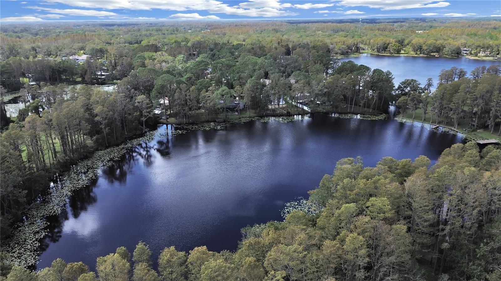 Aerial Lake Ellen, Lake Helen, Lake Barbara