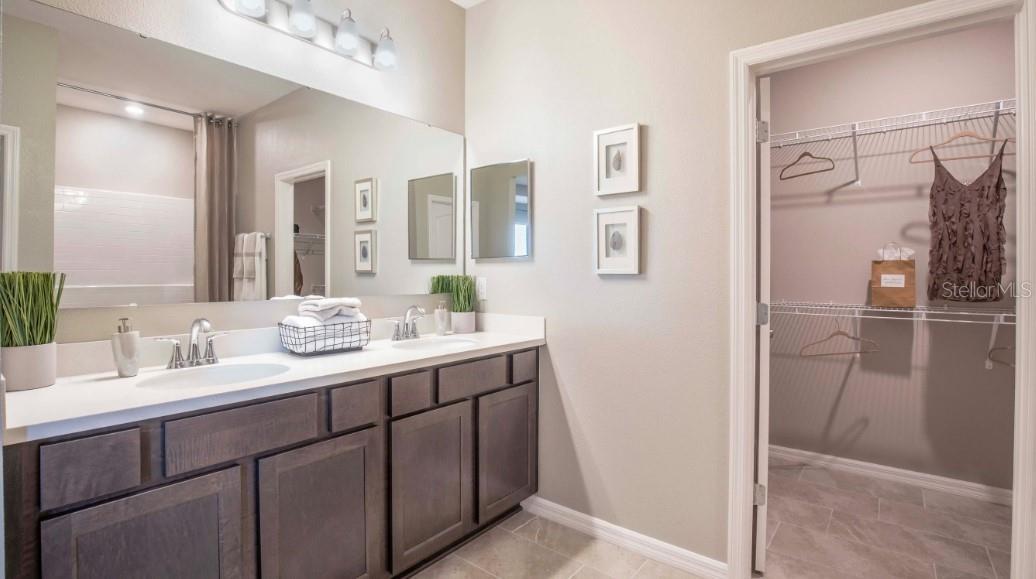 Model home - actual features may vary.