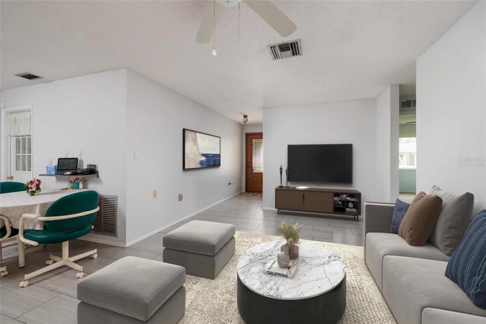 Virtually Staged Living Room