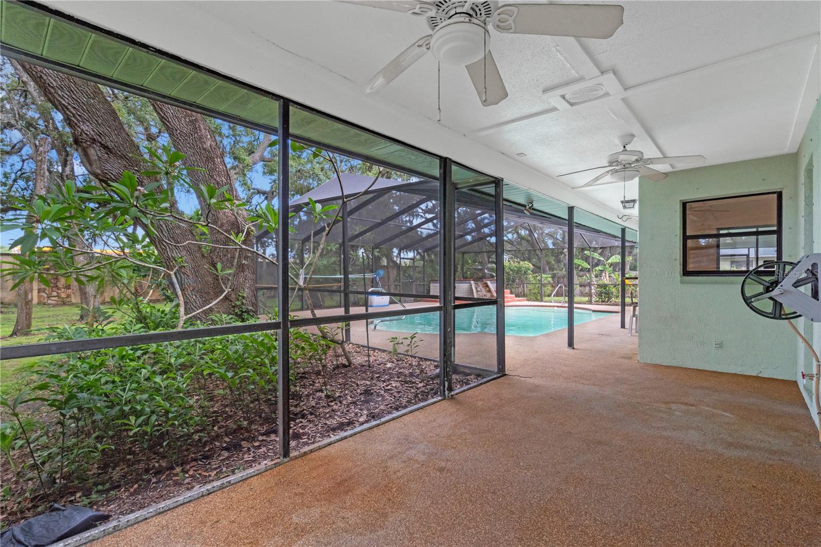 And even more patio space by bedroom 3.
