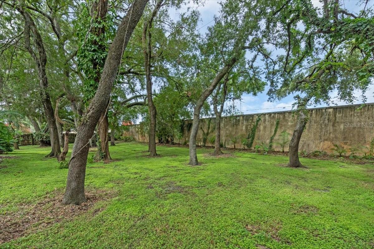 The lot is o.58 acre.