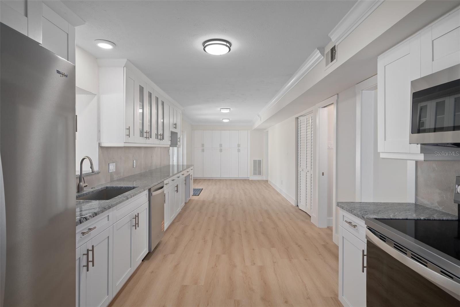 Kitchen and eating area