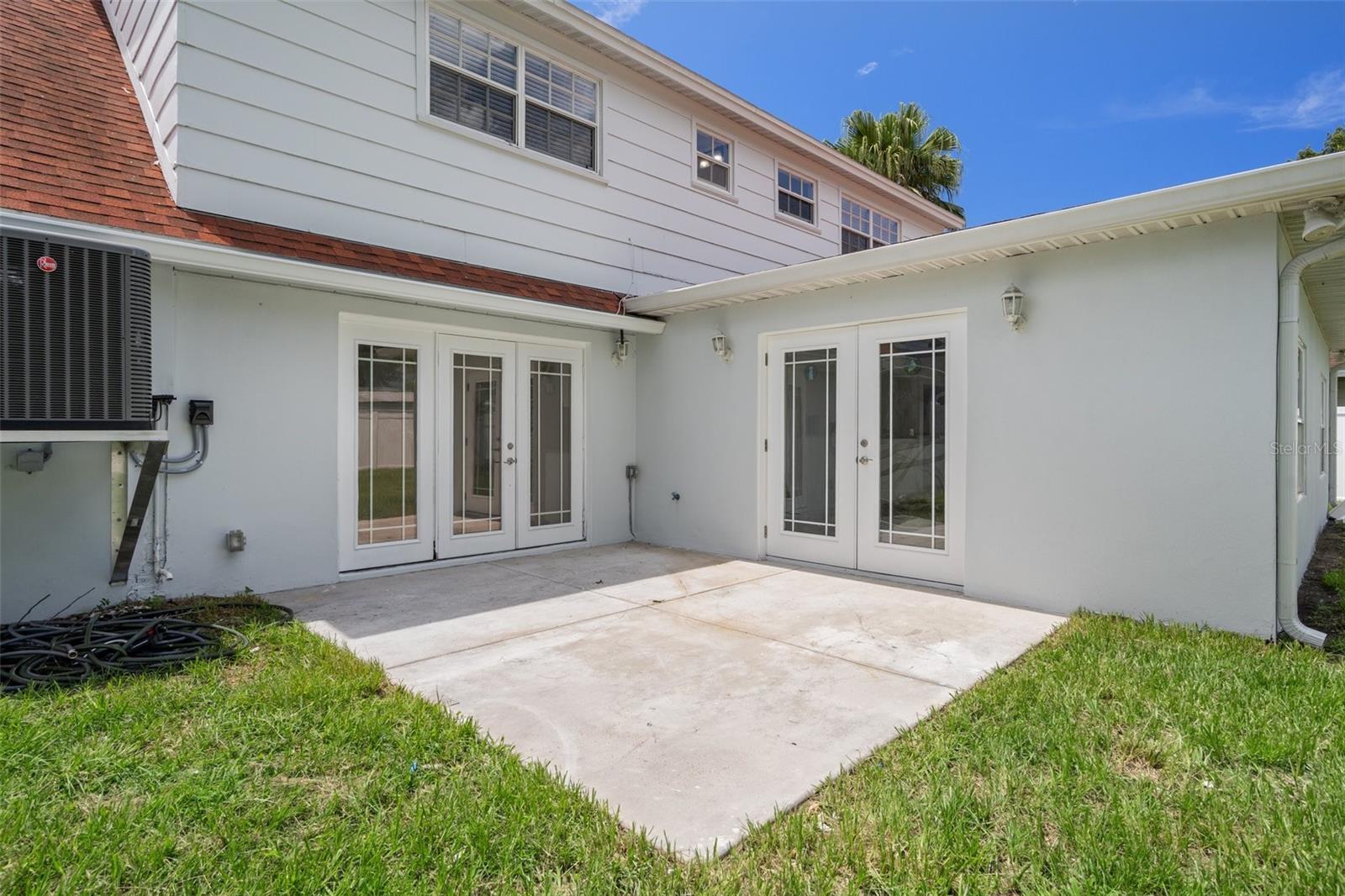 Rear patio