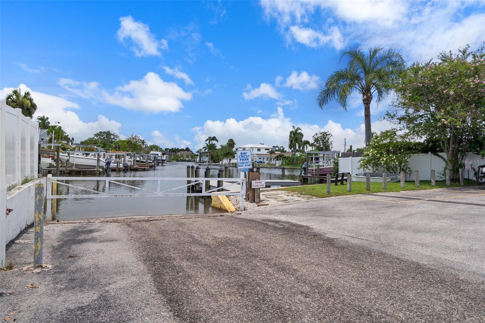 Community boat ramp