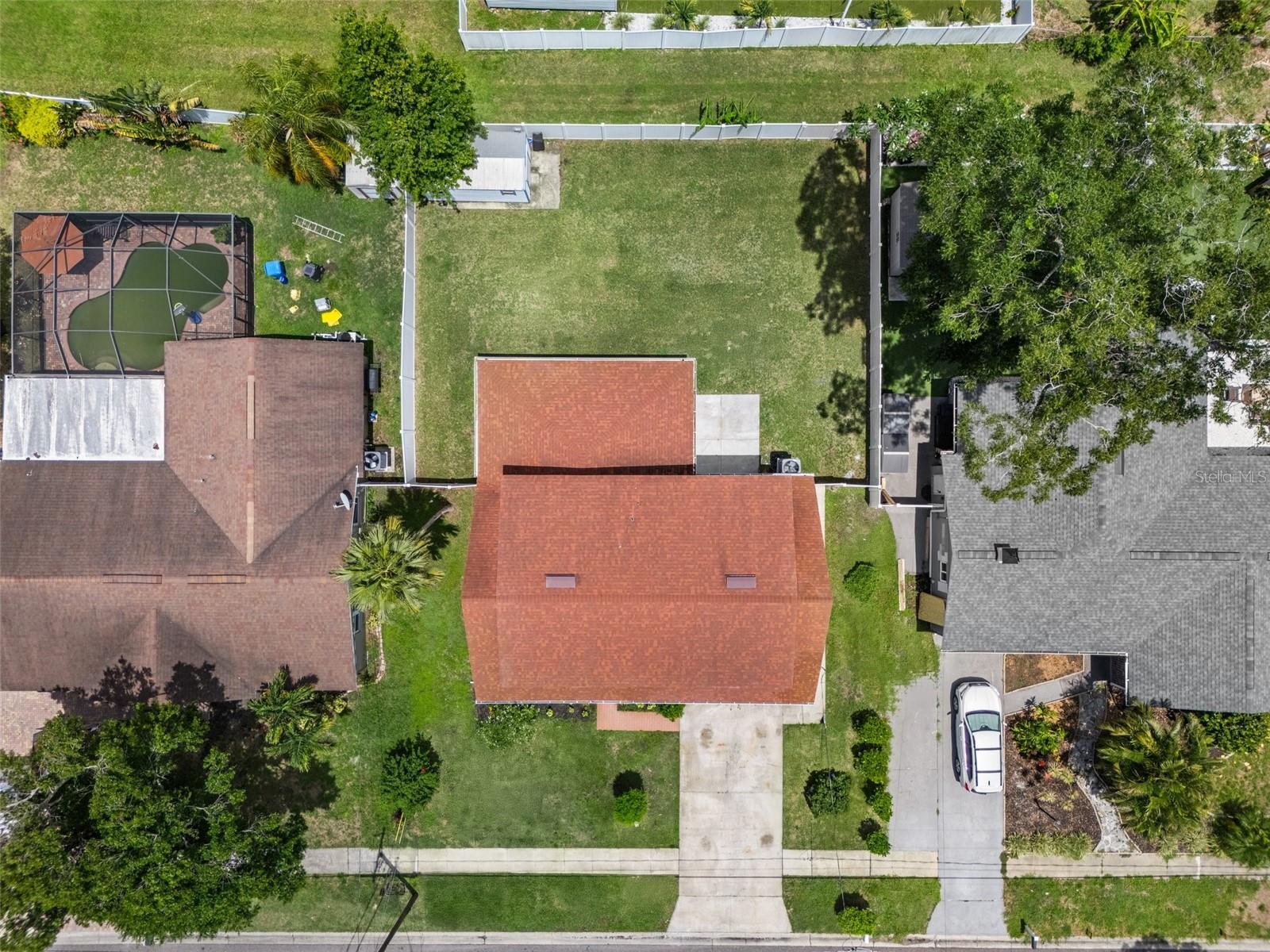 Aerial top of house