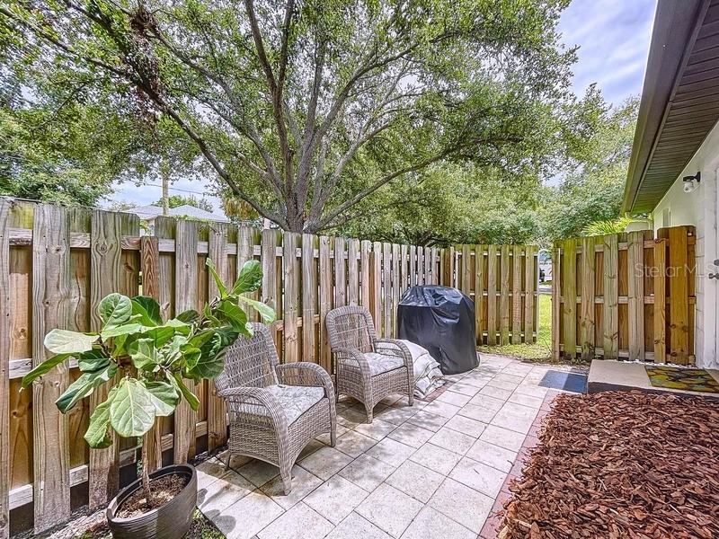 Side Yard with Sitting Area