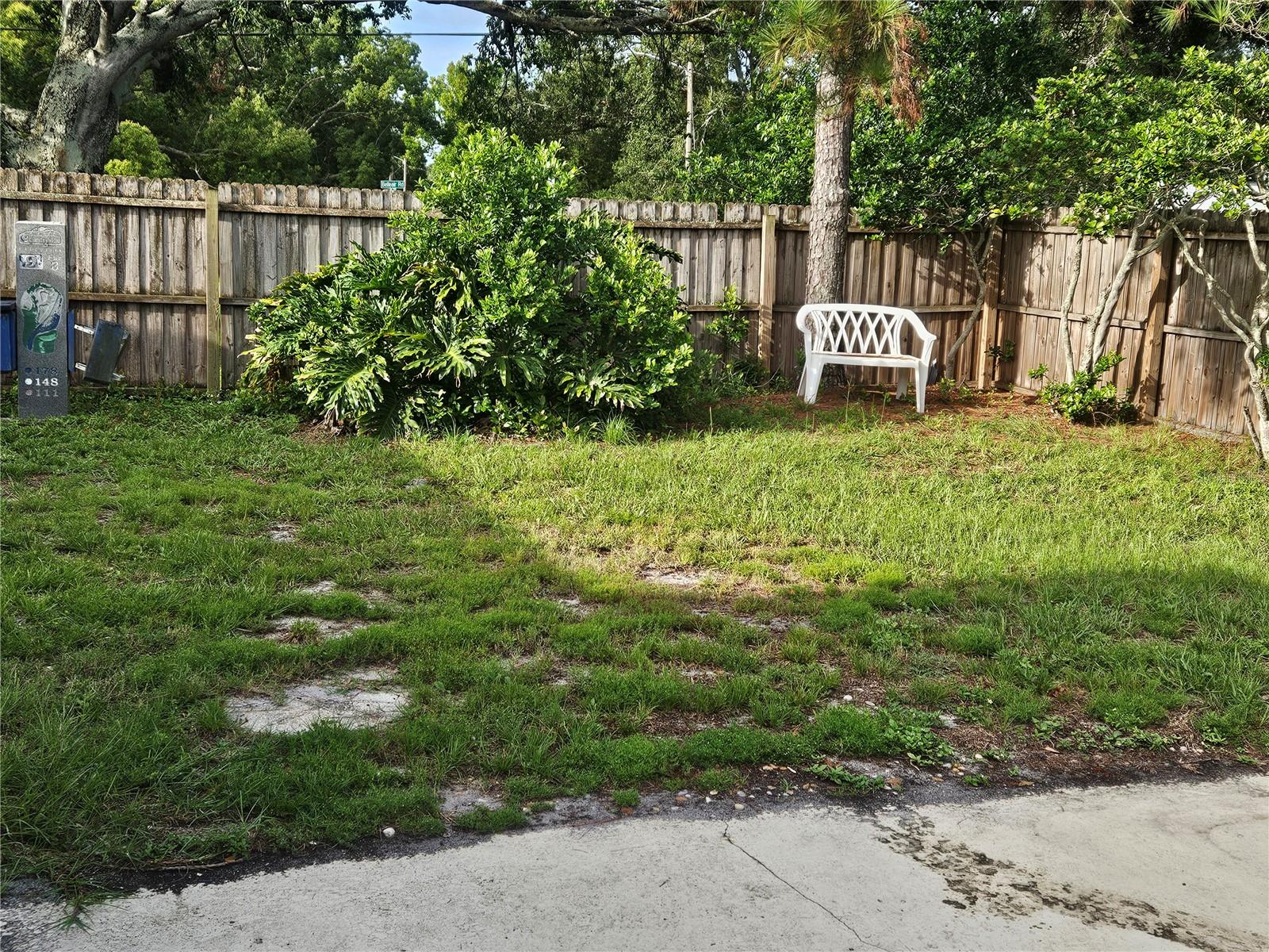 Large Back Yard.