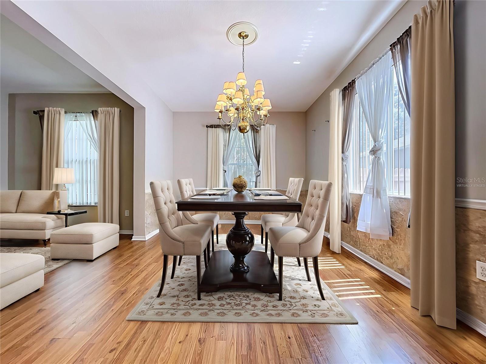 Virtually Staged Dining Room