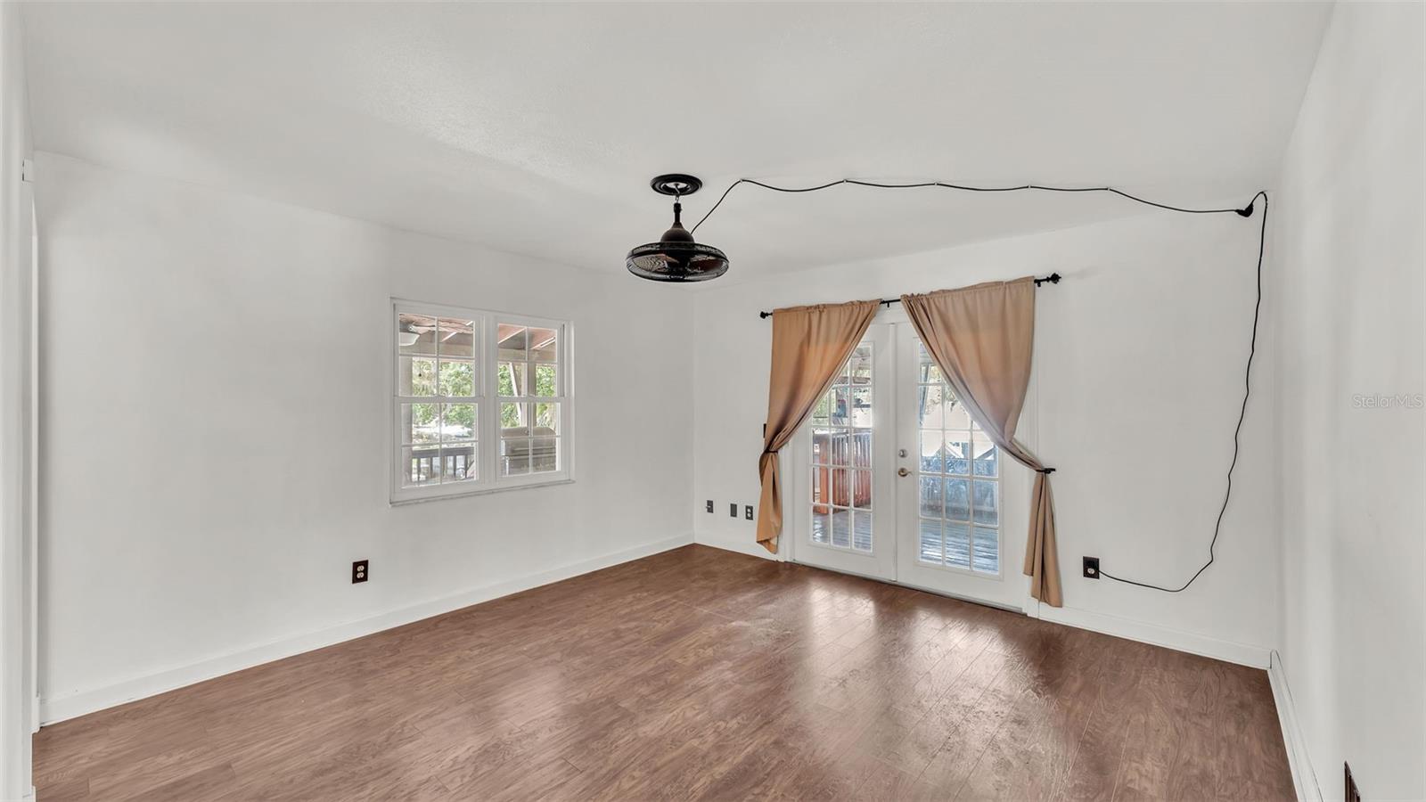 Office / Study that sits on the second floor leading out to the enclosed porch