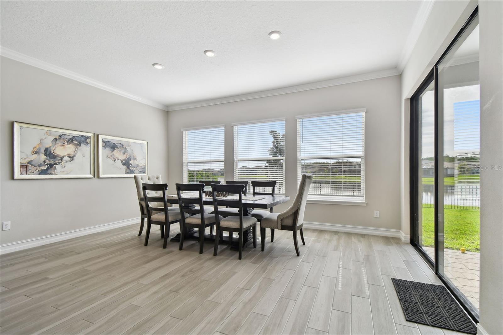 Dining area off of the kitchen