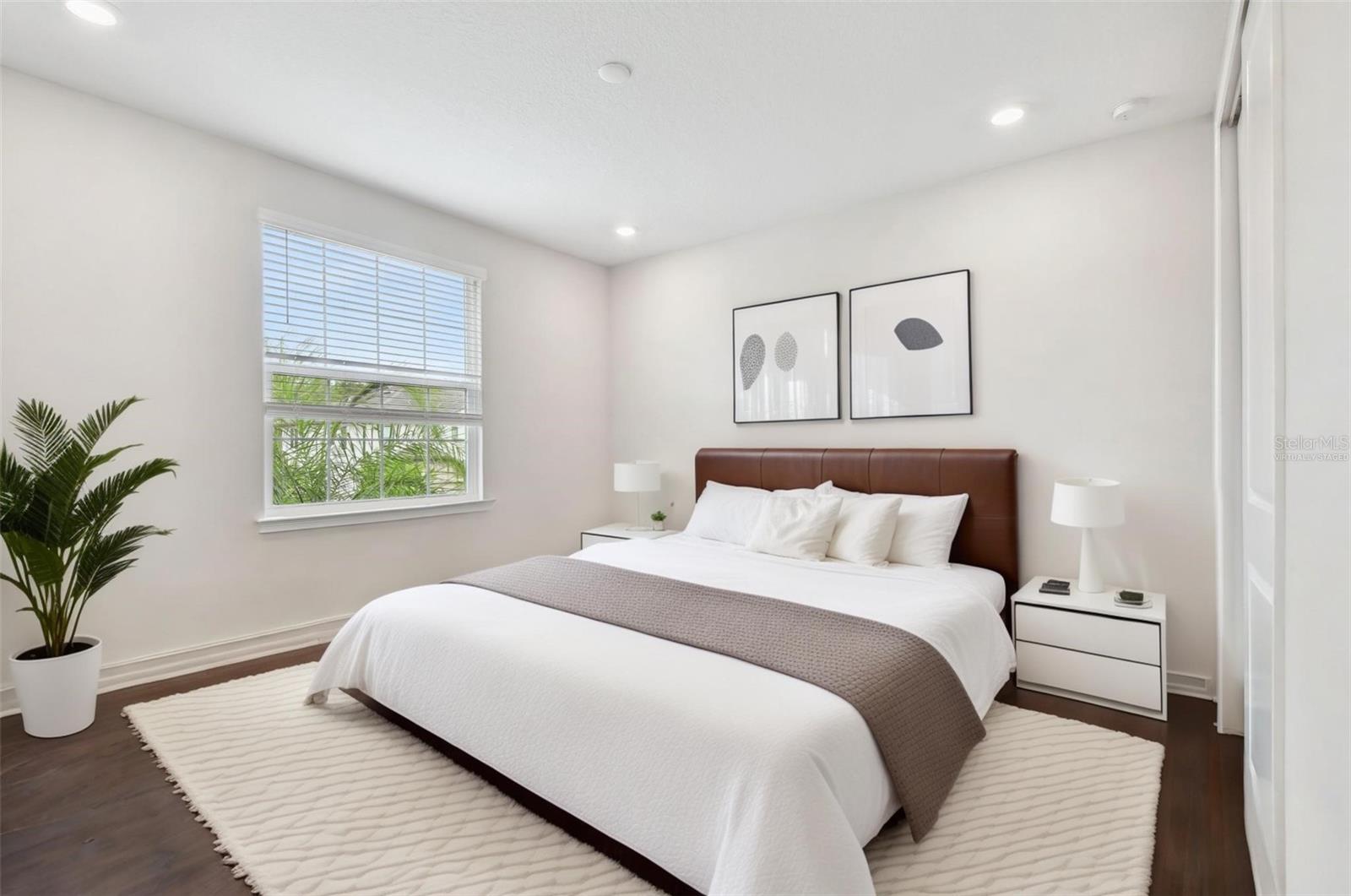 Virtually staged bedroom 5