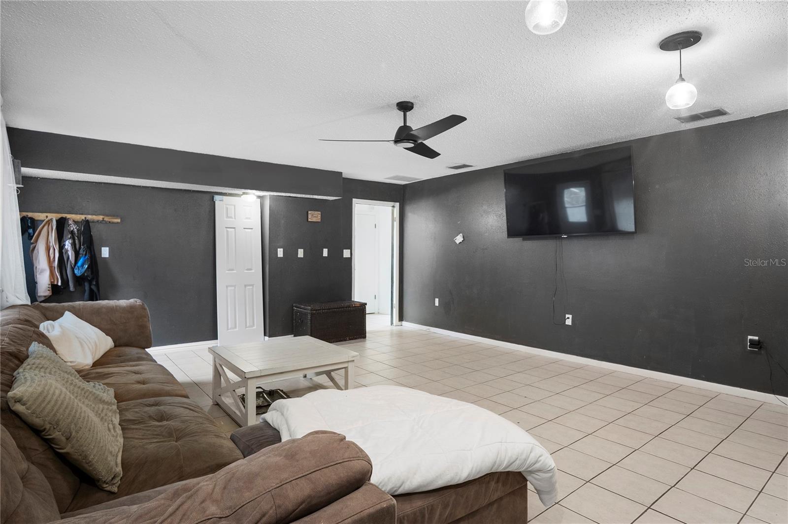 Downstairs game room / flexibility room