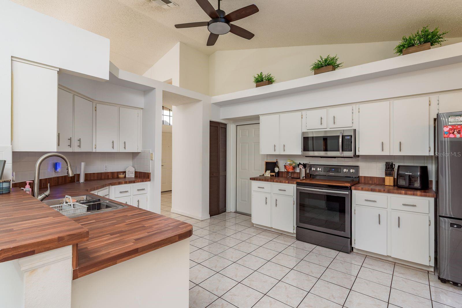 Kitchen with double pantries