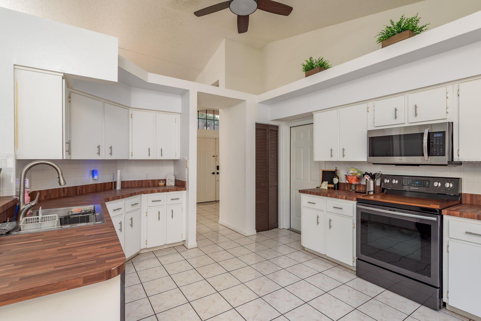 Kitchen with double pantries