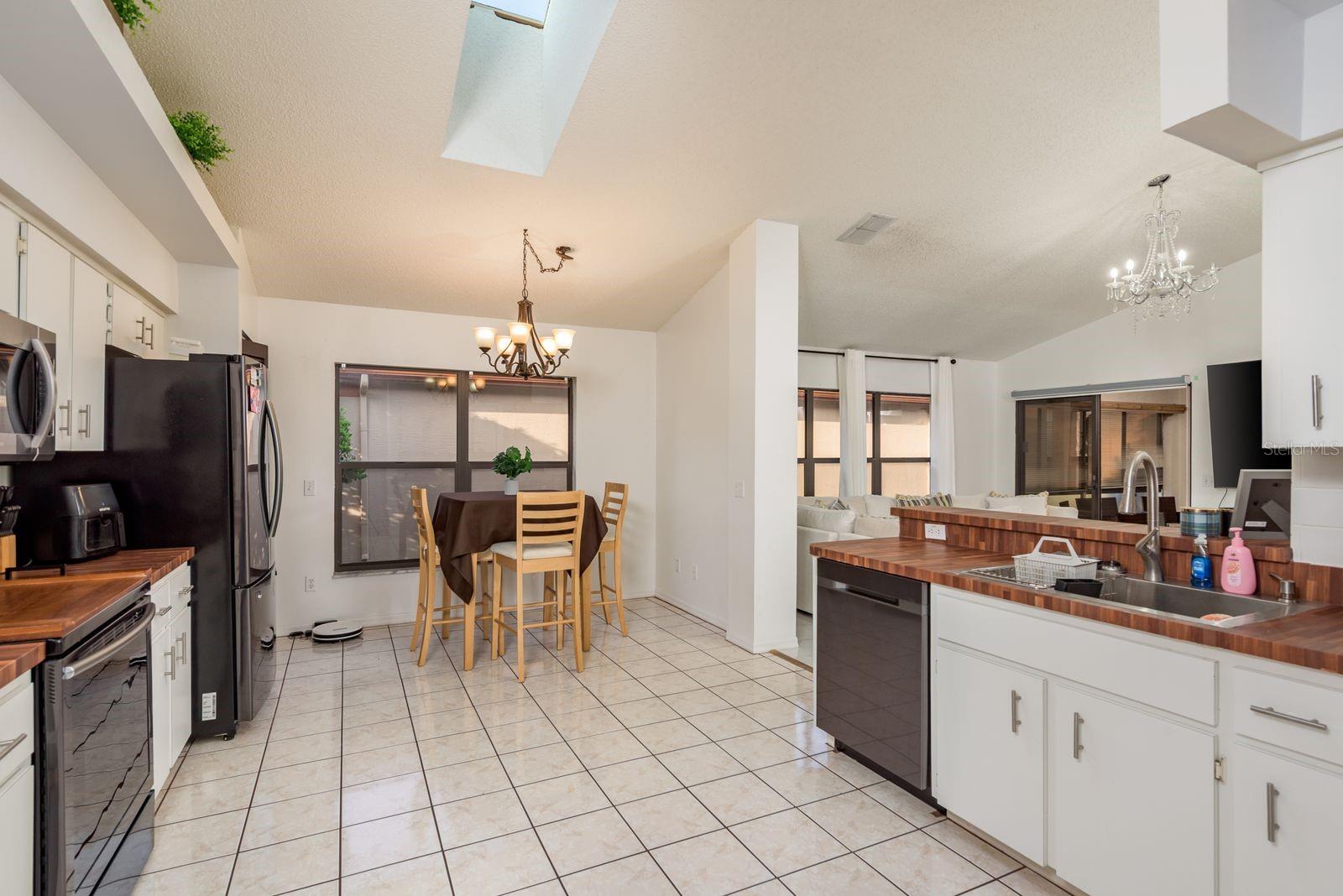 Kitchen with double pantries and breakfast nook