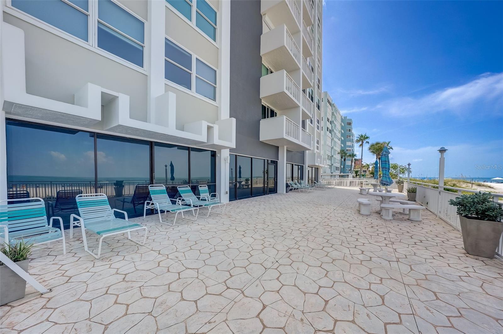 Patio are prior to renovation