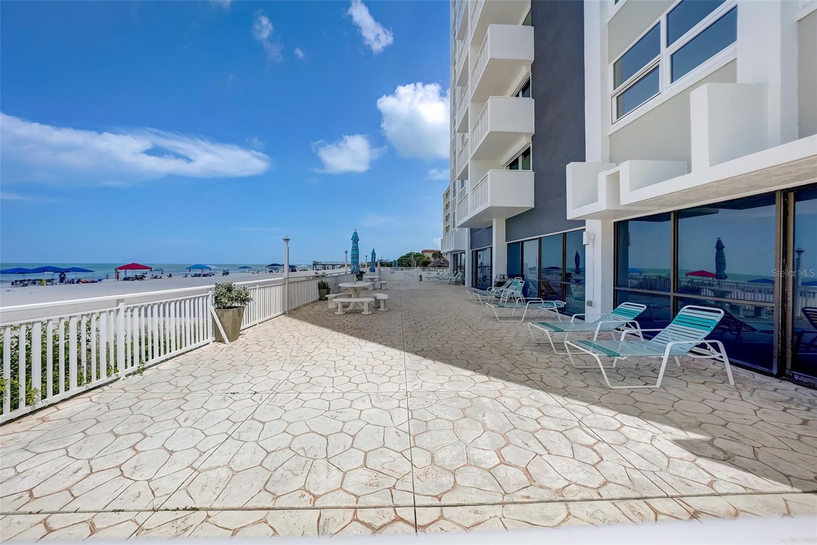 Patio area prior to renovation