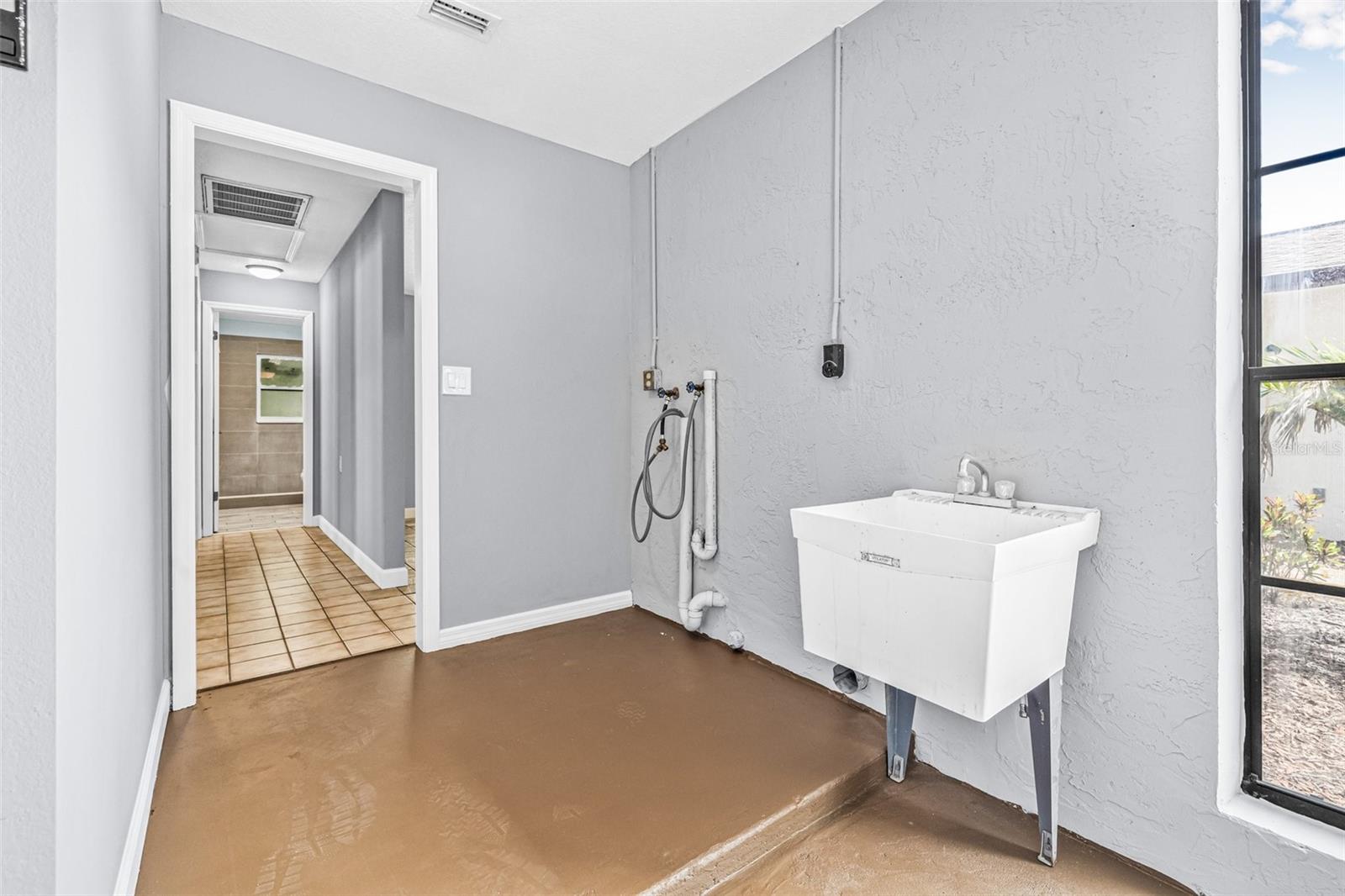 Laundry Room off of garage