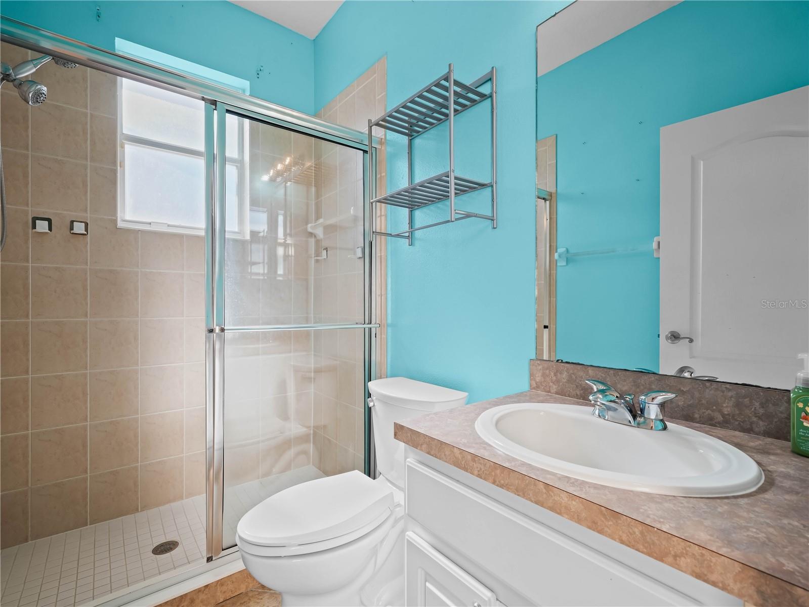 Downstairs bathroom and pool bath