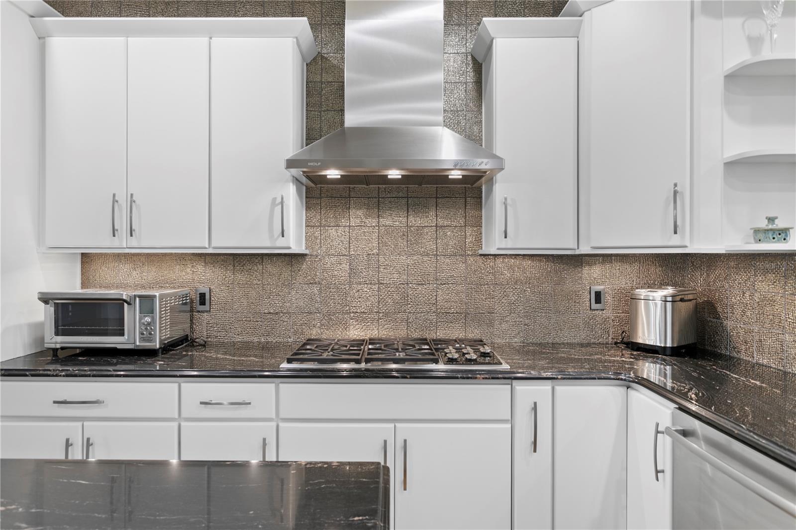 The home features gas for cooking
