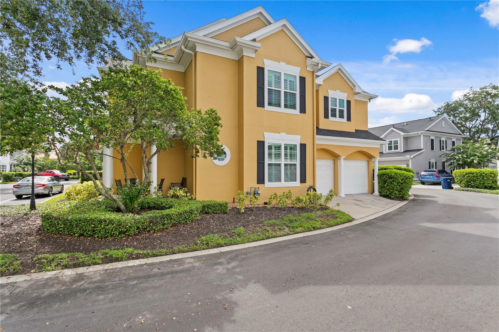 This townhome is an end/corner with a two car garage